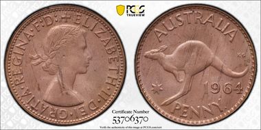 1964 Y. (p) 1D MS65RD