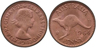 1964 Y. (p) 1D MS65RD