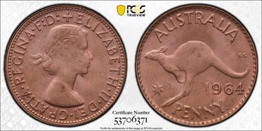 1964 Y. (p) 1D MS65RD