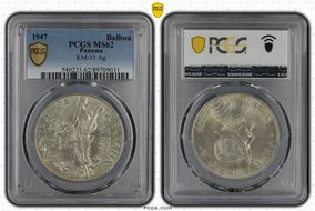 1947 Balboa KM-13  Ag MS62