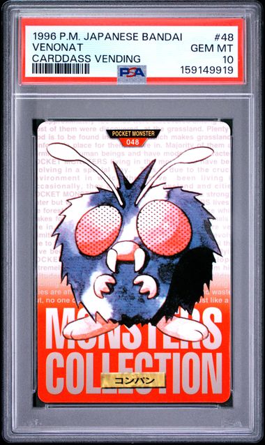 Venonat card PSA 10, cert 159149919