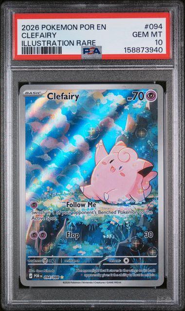 2026 Pokemon POKEMON POR EN-PERFECT ORDER Illustration Rare #094 Clefairy front