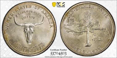 1935 50C Spanish Trail MS67