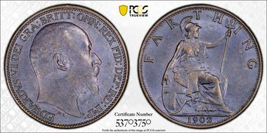 1902 1/4D S-3992 Blackened finish MS64