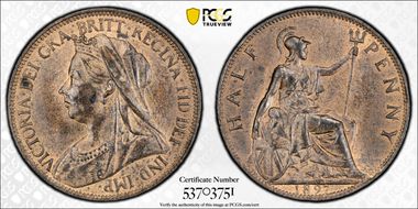 1897 1/2D S-3962 High sea level MS62RB