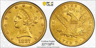 1887 $10 N1