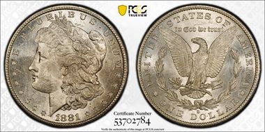 1881-S $1 MS62