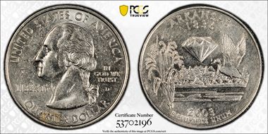 2003-D 25C Arkansas N1