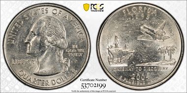 2004-P 25C Florida AU58