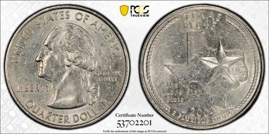 2004-P 25C Texas AU58