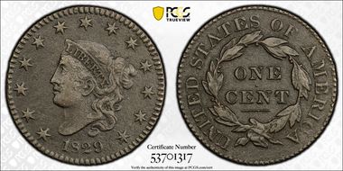 1829 1C Large Letters N1BN