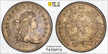 1798 $1 BB-82 AU50