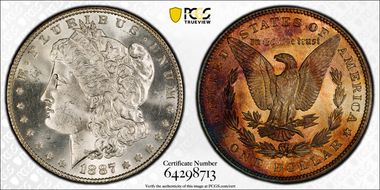 1887 $1 MS64