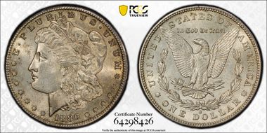 1886-S $1 VAM 2, S/S MS62