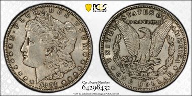 1891-CC $1 AU58