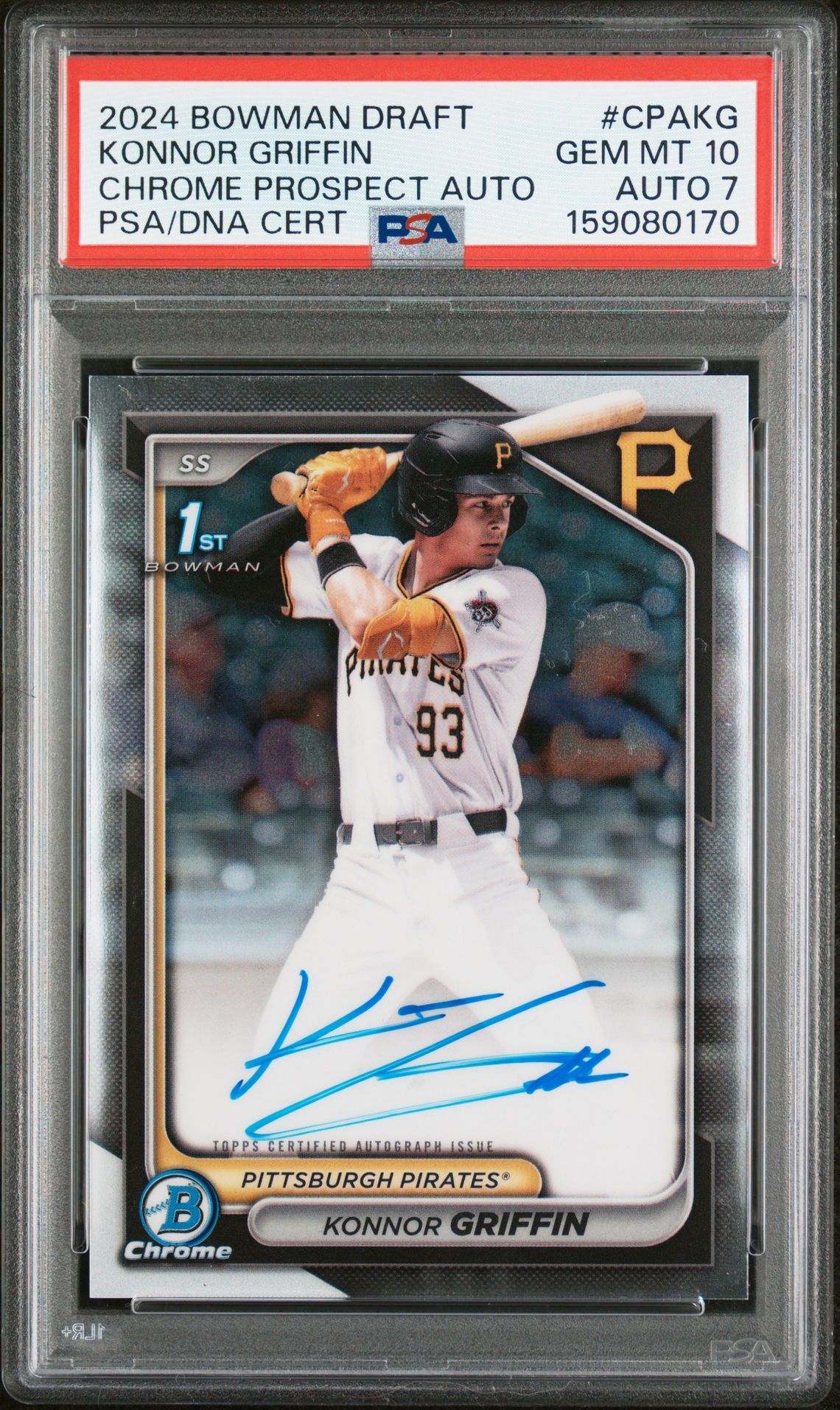 GRIFFIN BOWMAN DRAFT CHROME PROSPECT AUTOGRAPHS 2024