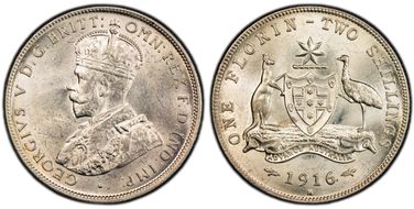 1916-M Florin KM-27  Ag MS62