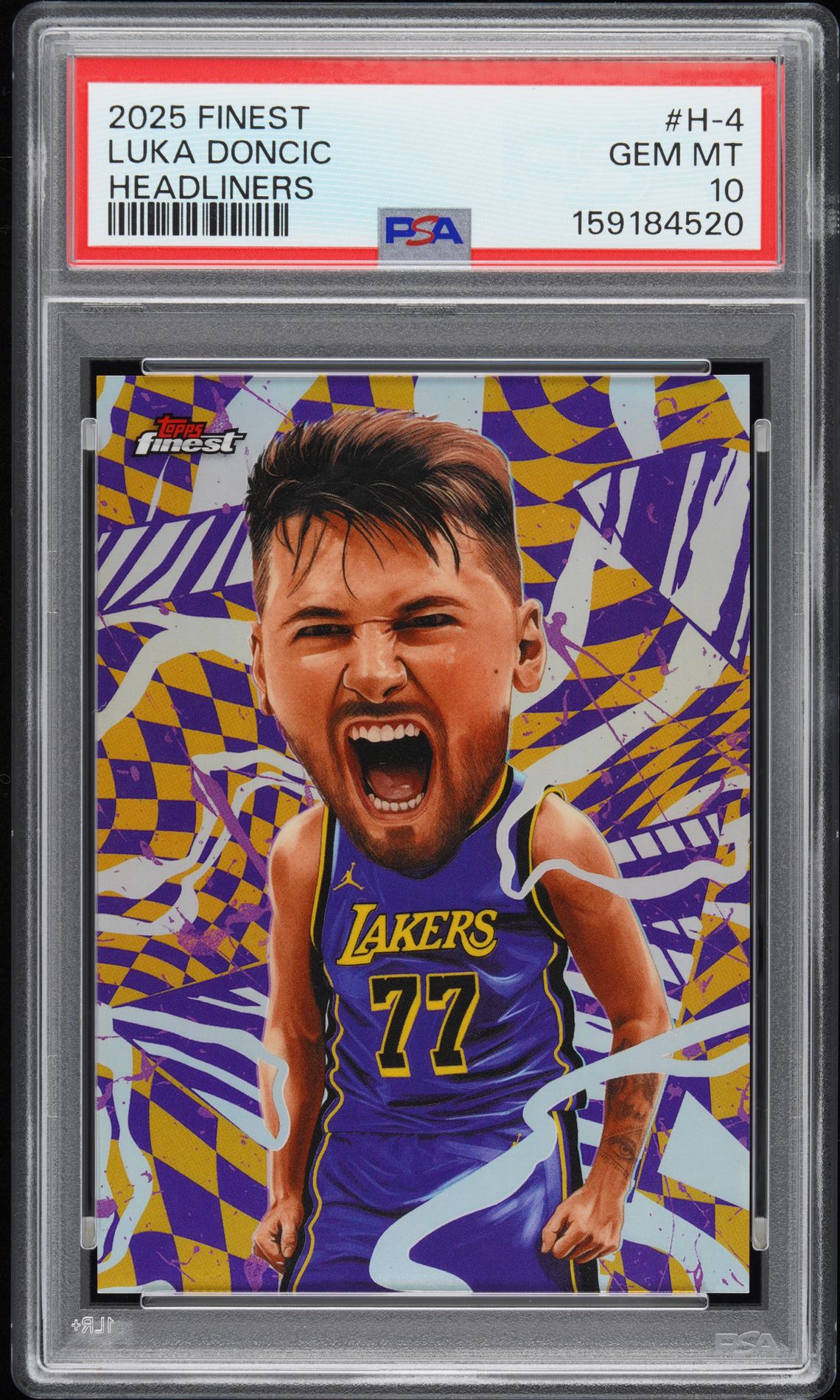 2025 Topps TOPPS FINEST HEADLINERS #H-4 Luka Doncic front