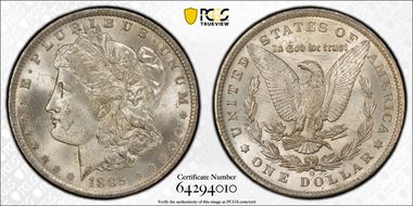 1885-O $1 MS66