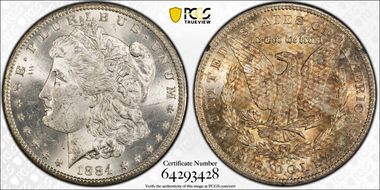 1884-CC $1 GSA Hoard MS63