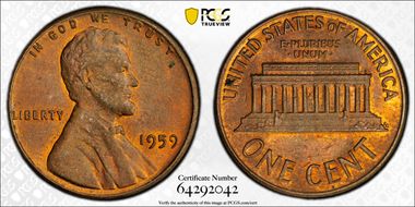 1959 1C MS63RB