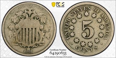 1868 5C VG8