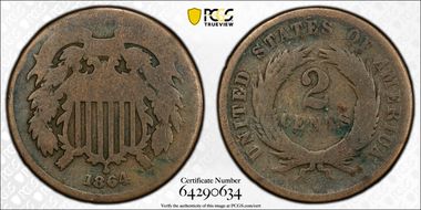 1864 2C Large Motto AG3BN