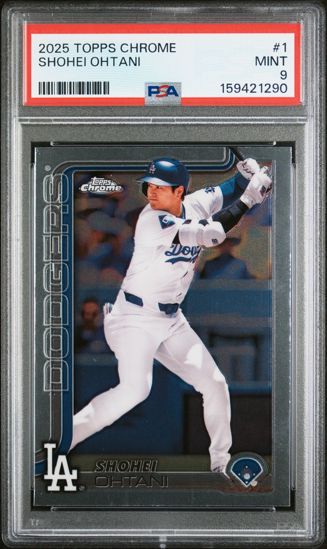 2025 Topps Chrome Shohei Ohtani #1 Mint 9 front