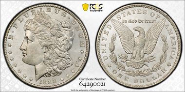 1888 $1 MS64PL