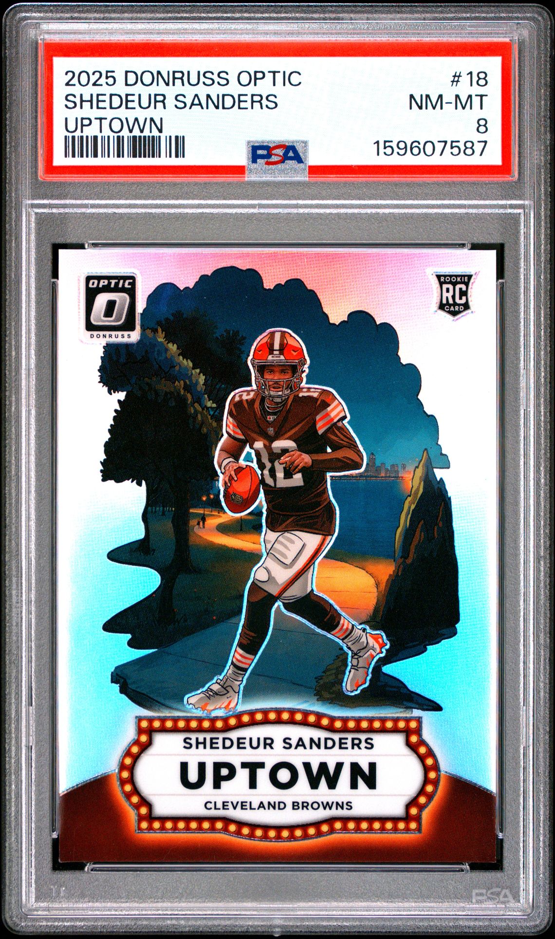 2025 Panini Donruss Optic Uptown Shedeur Sanders #18 Nm-Mt 8 front