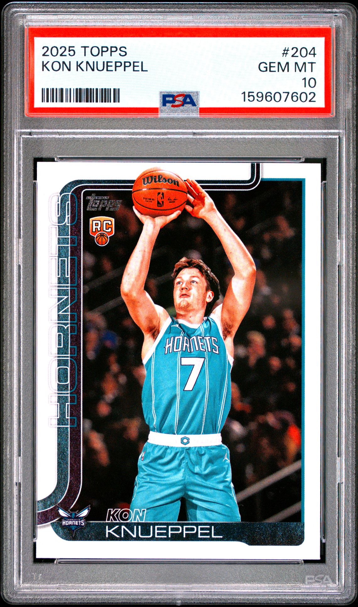 2025 Topps Kon Knueppel #204 Gem Mt 10 front