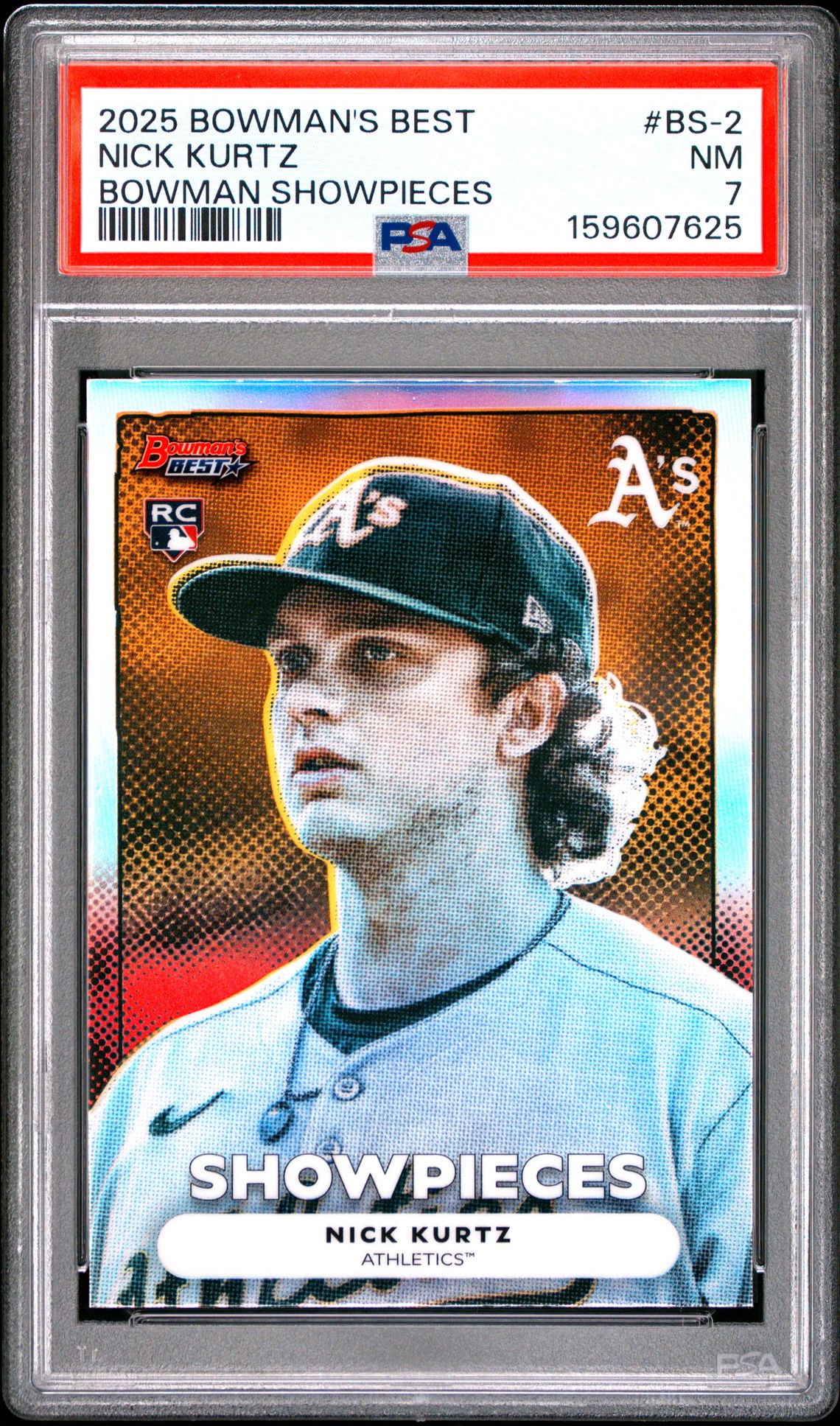 2025 Bowman's Best Bowman Showpieces Nick Kurtz #Bs-2 Nm 7 front