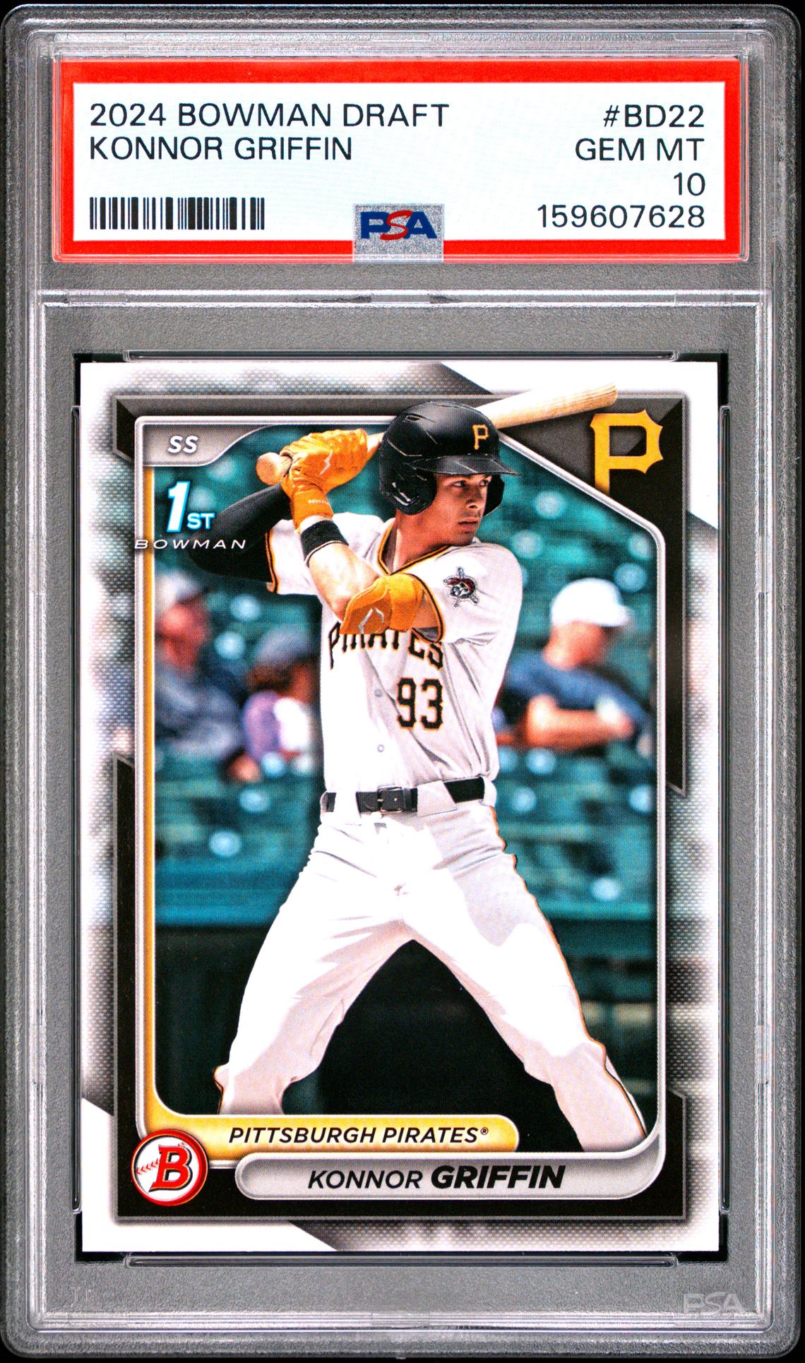 2024 Bowman Draft Konnor Griffin #Bd22 Gem Mt 10 front