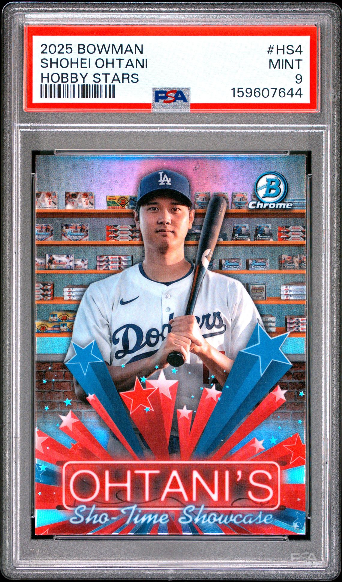 2025 Bowman Hobby Stars Shohei Ohtani #Hs4 Mint 9 front