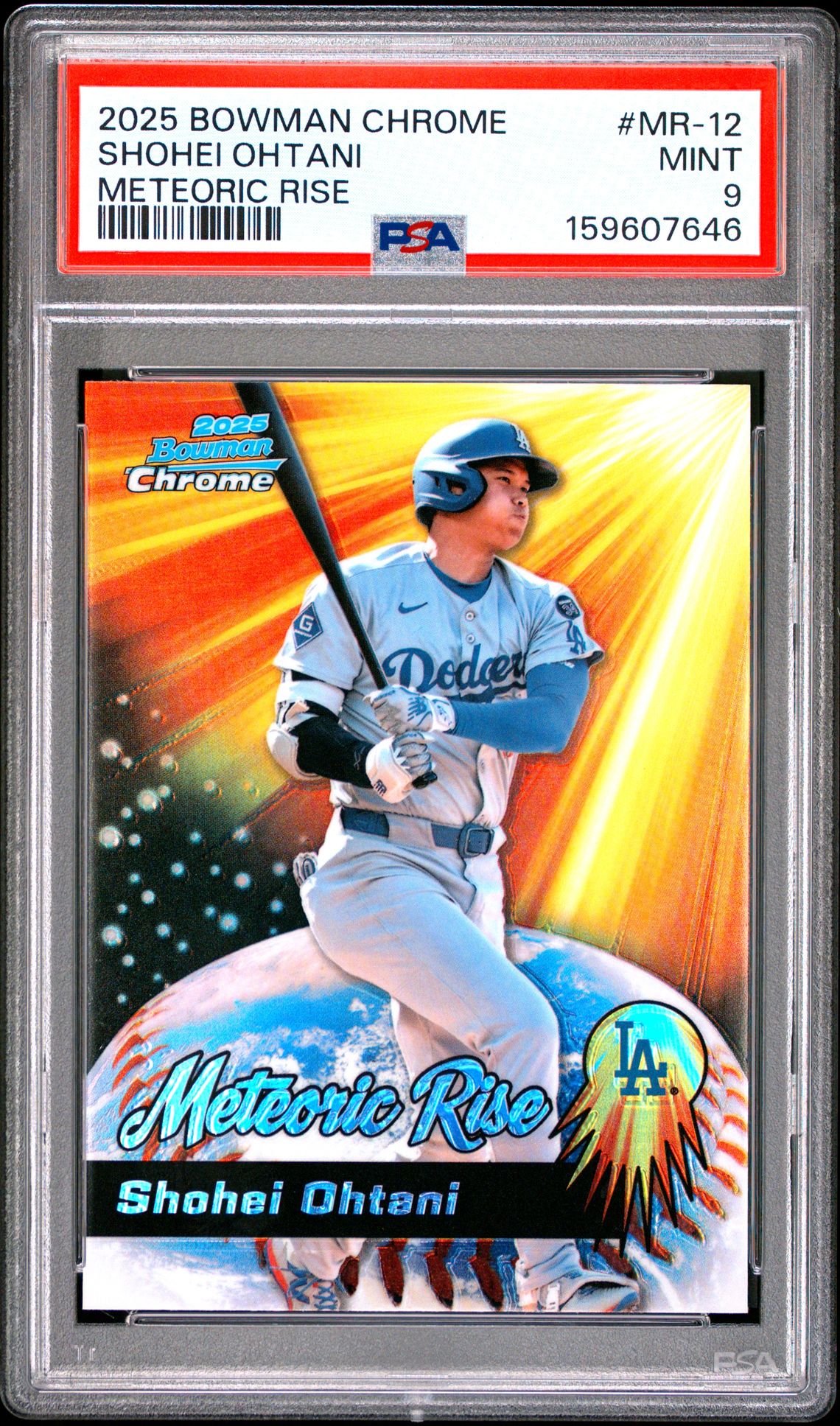 2025 Bowman Chrome Meteoric Rise Shohei Ohtani #Mr-12 Mint 9 front