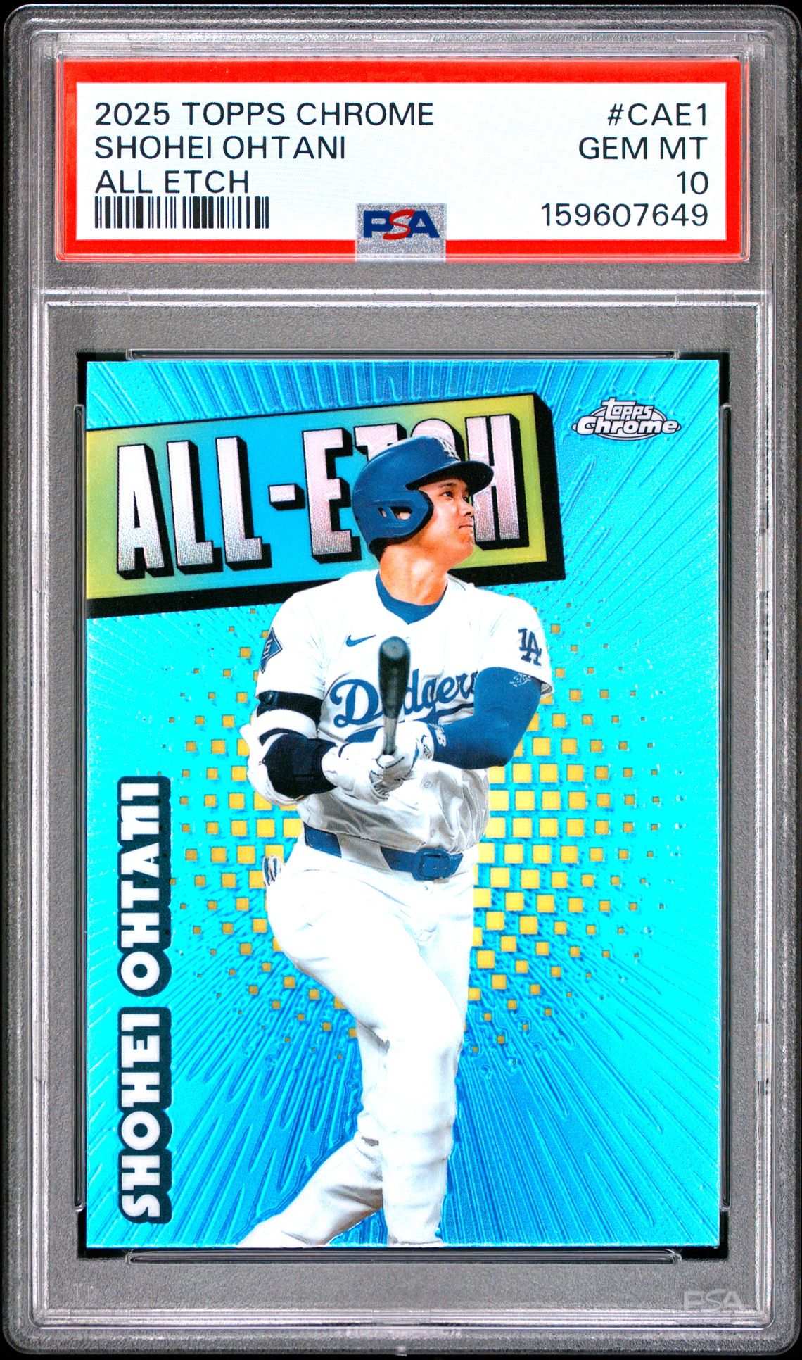 2025 Topps Chrome All Etch Shohei Ohtani #Cae1 Gem Mt 10 front