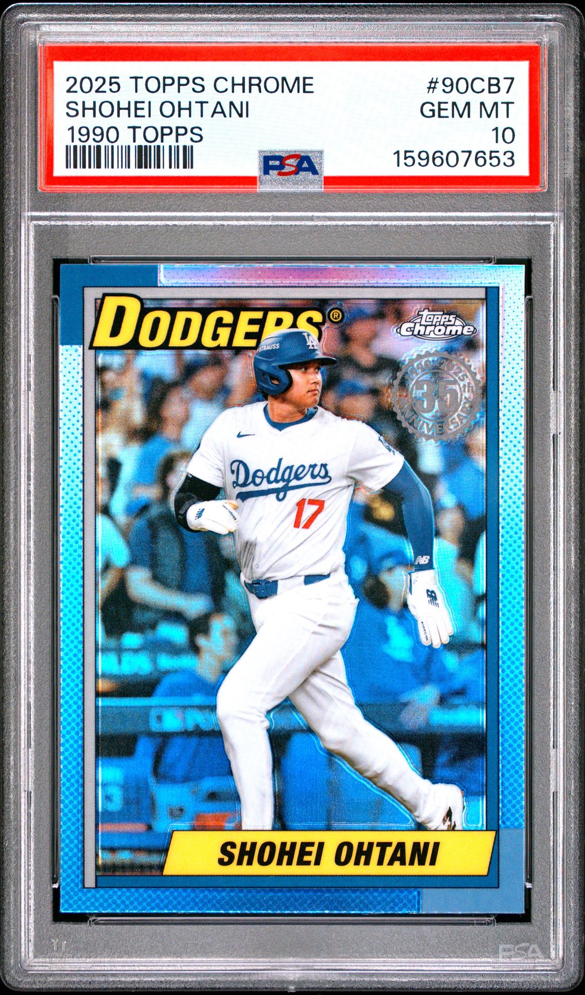 2025 Topps Chrome 1990 Topps Shohei Ohtani #90Cb7 Gem Mt 10 front