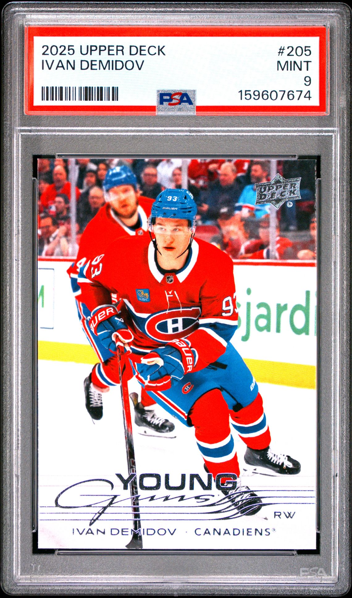 2025 Upper Deck Ivan Demidov #205 Mint 9 front
