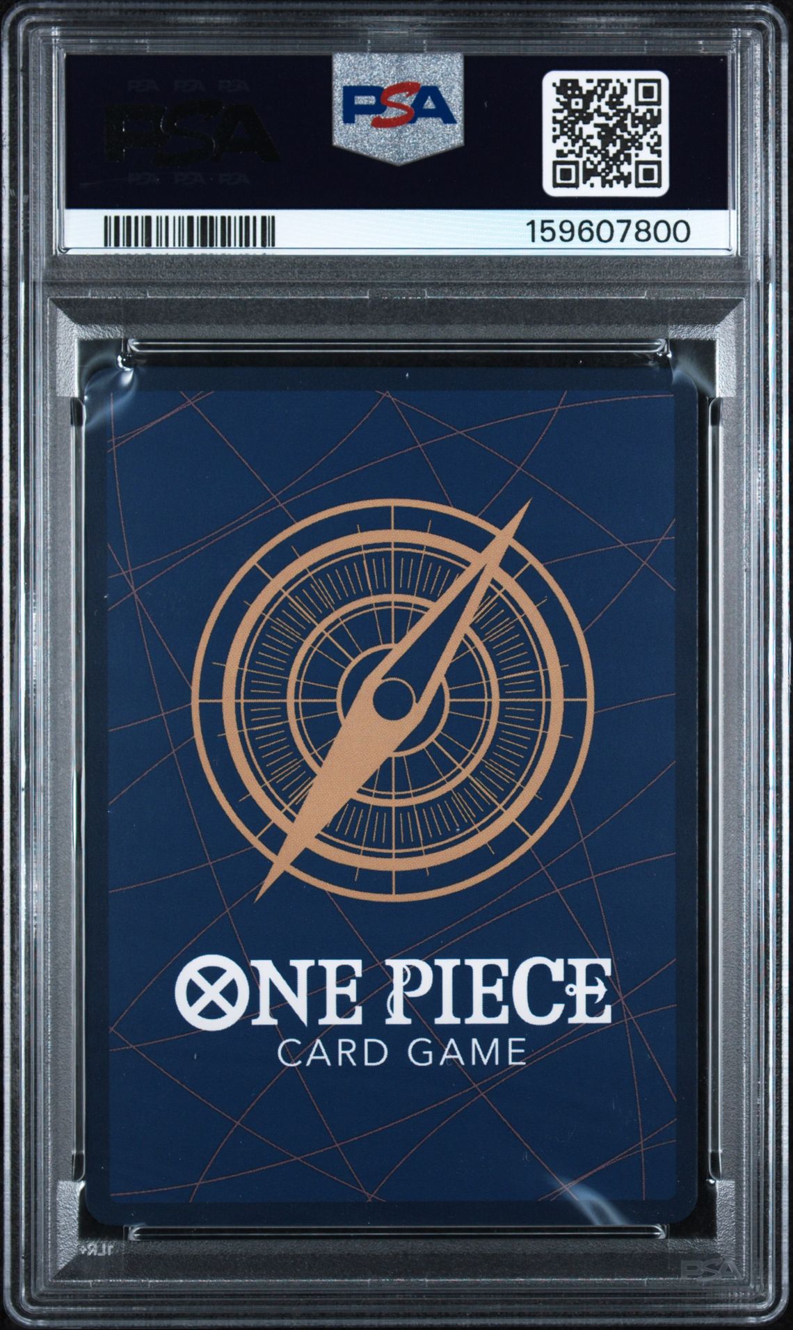 2025 One Piece Op10-Royal Blood Uso-Hachi #001 (Special Alternate Art) Gem Mt 10 back view - PSA certificate #159607800