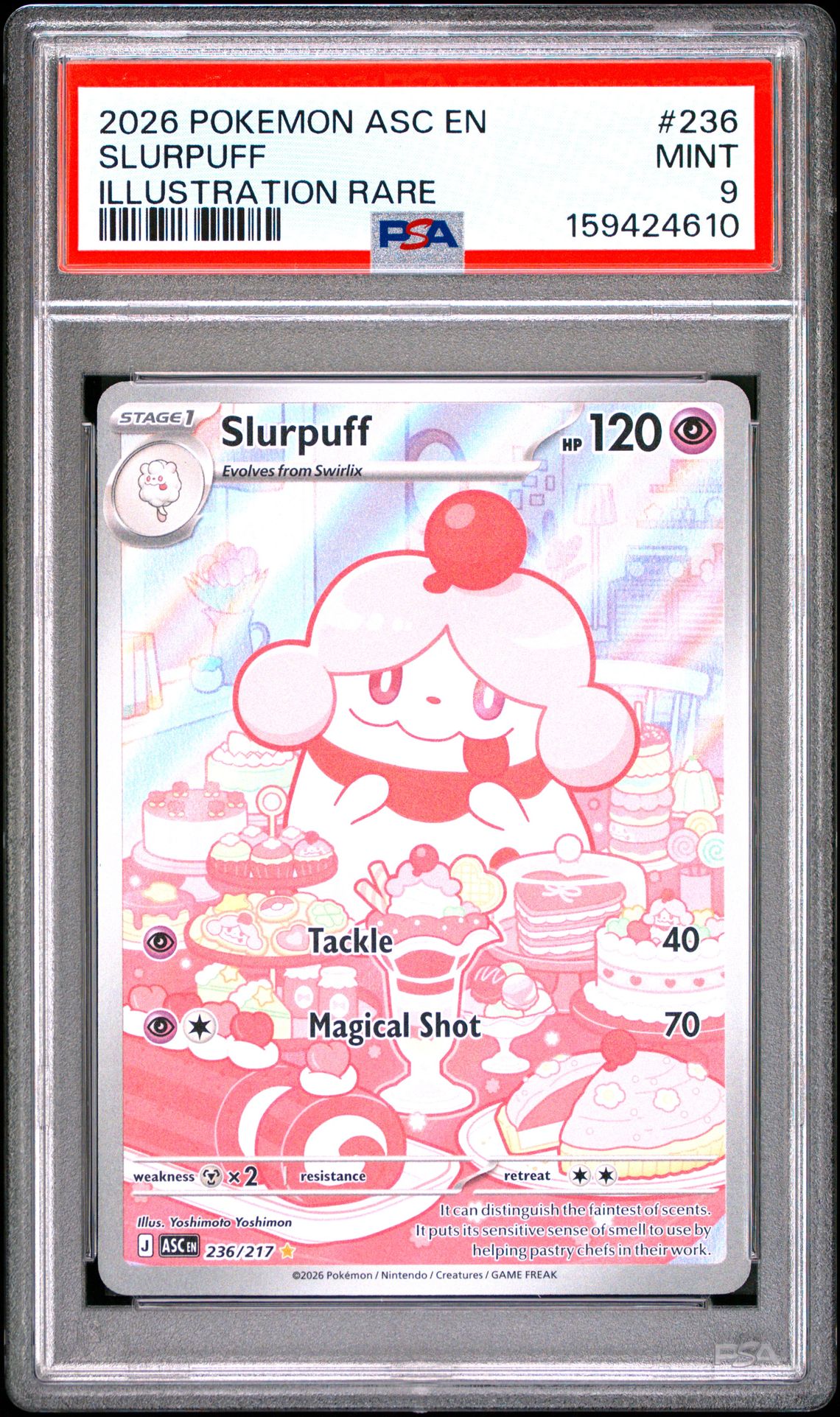 2026 Pokemon Asc En-Ascended Heroes Slurpuff #236 (Illustration Rare) Mint 9 front