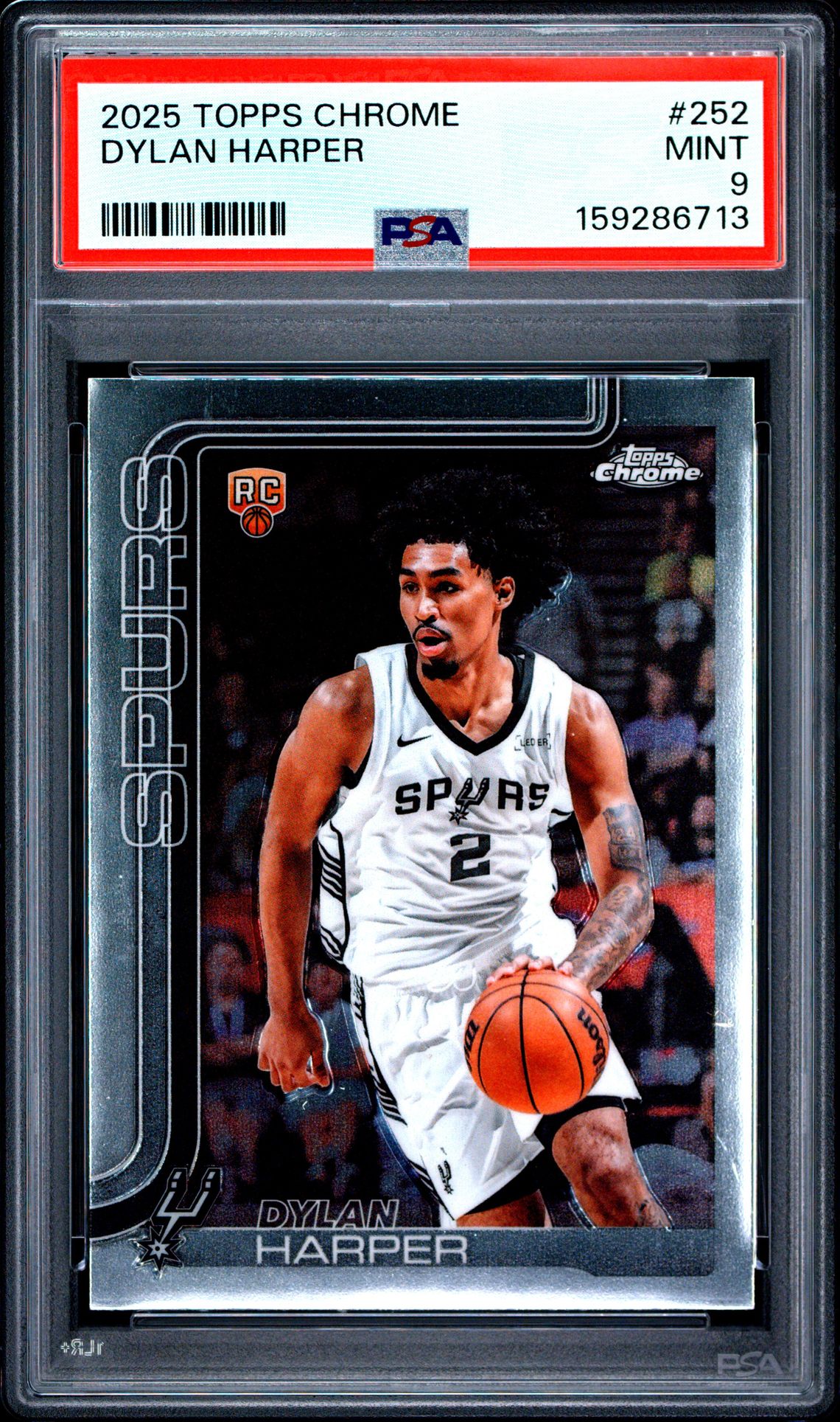2025 Topps Chrome Dylan Harper #252 Mint 9 front