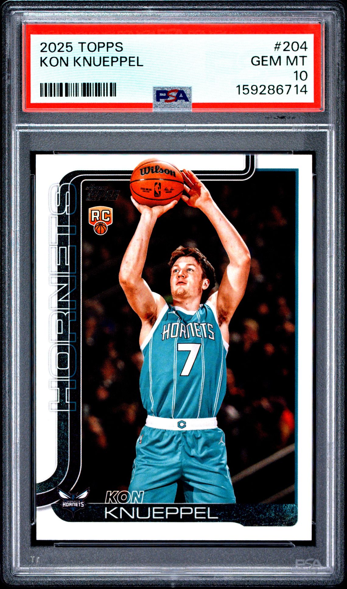 2025 Topps Kon Knueppel #204 Gem Mt 10 front