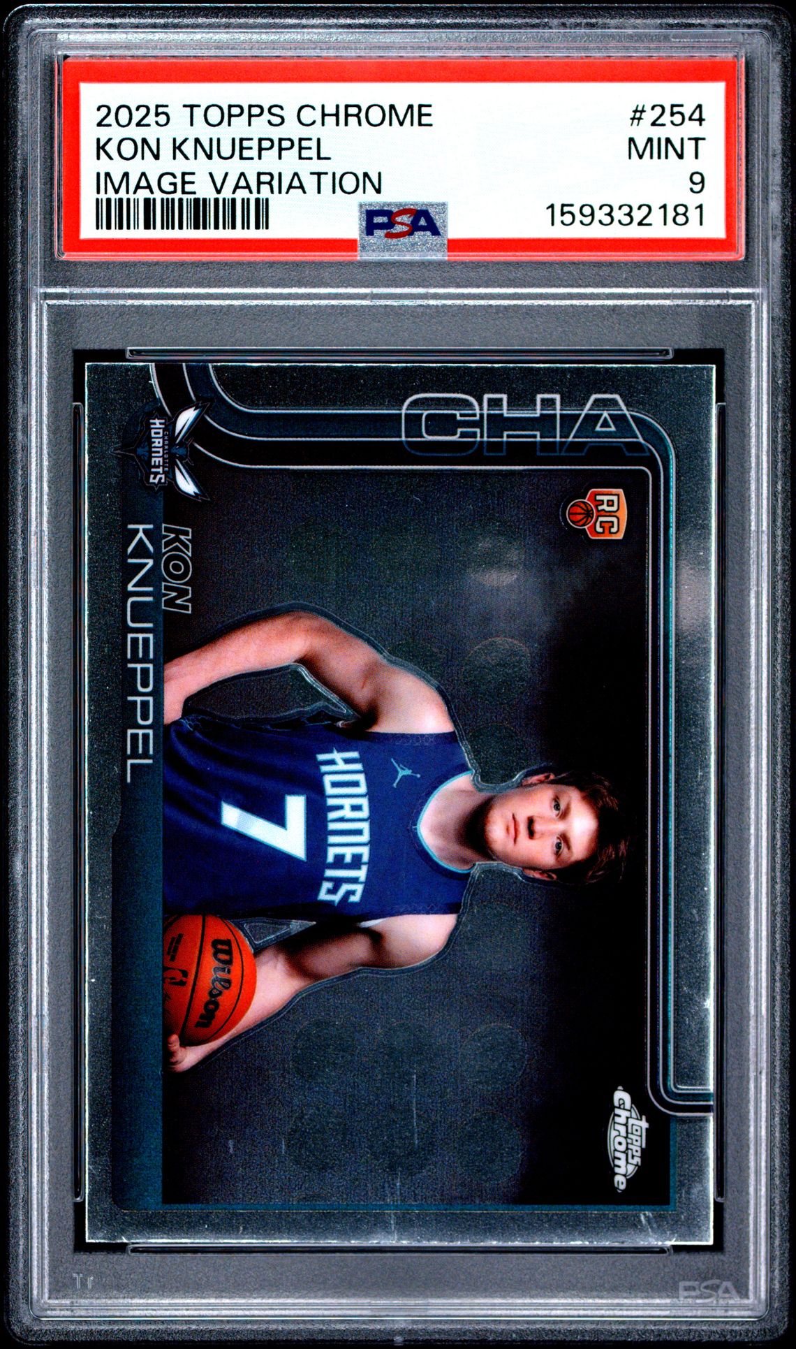 2025 Topps Chrome Kon Knueppel #254 (Image Variation) Mint 9 front