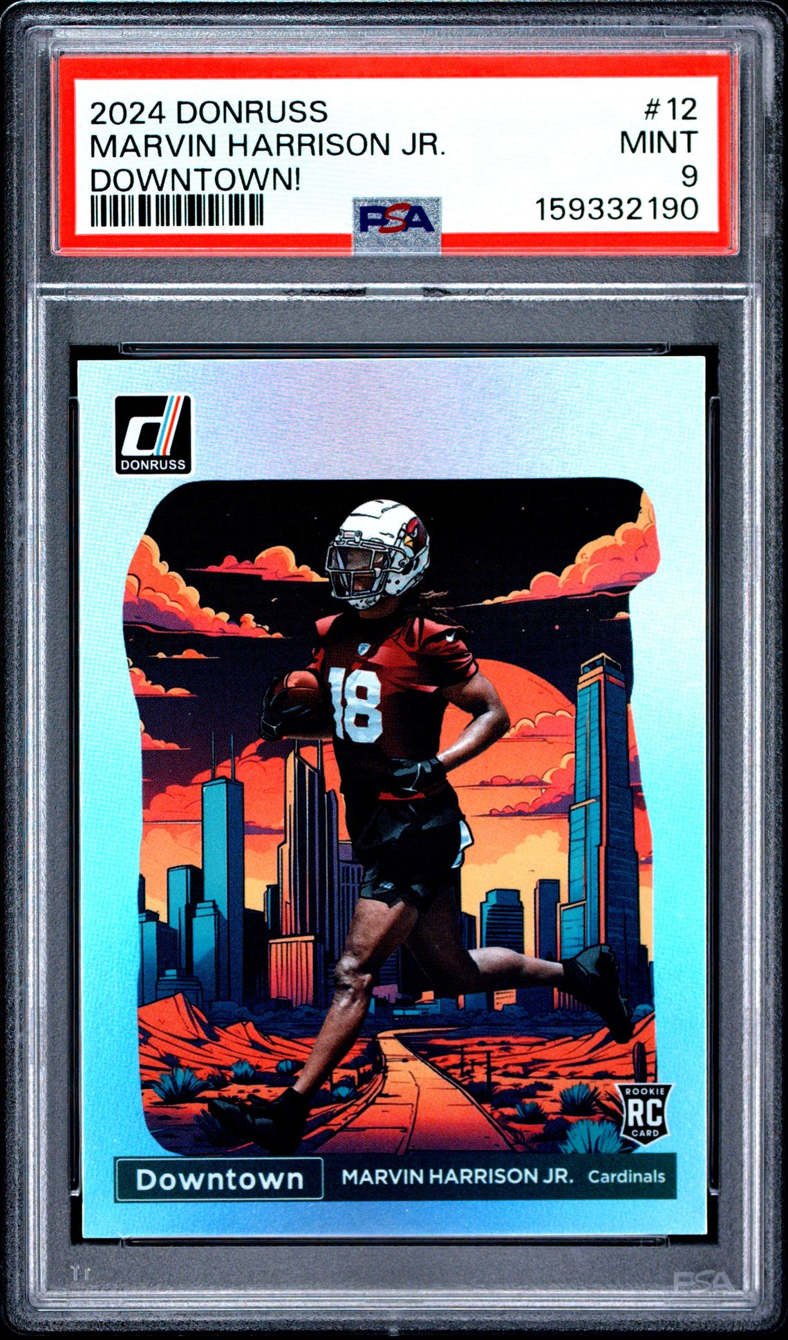 2024 Panini Donruss Downtown! Marvin Harrison Jr. #12 Mint 9 front