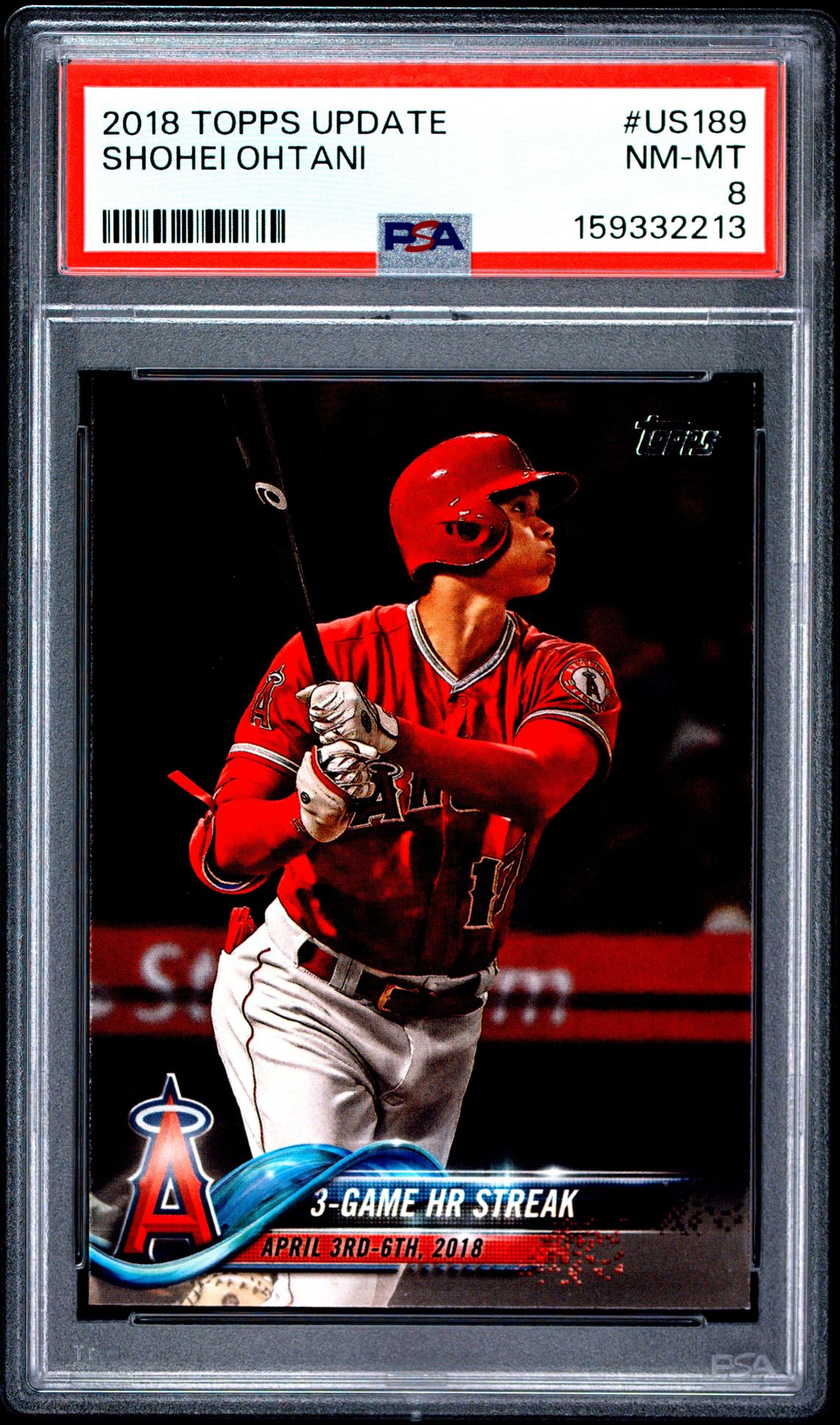2018 Topps Update Shohei Ohtani #Us189 Nm-Mt 8 front