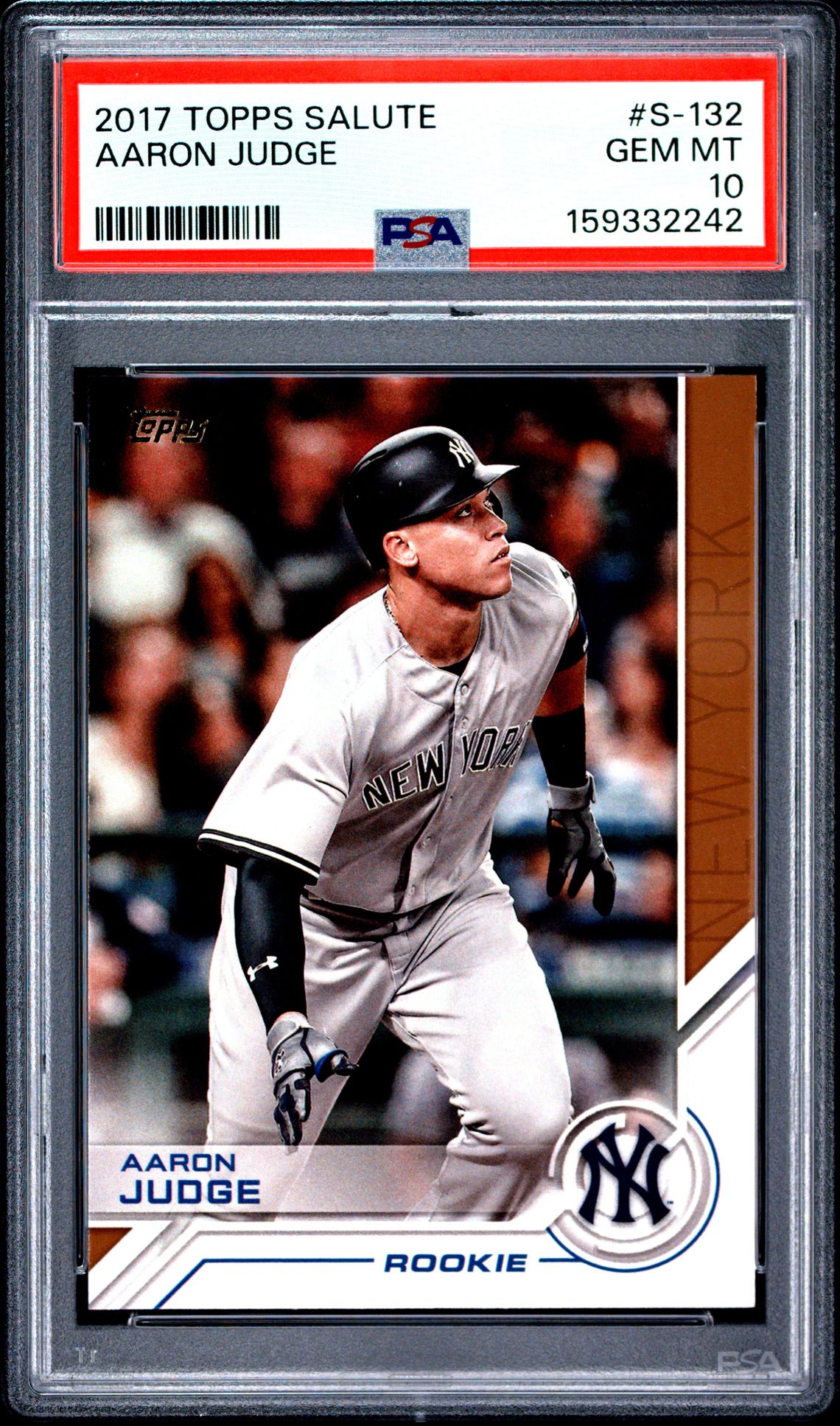 2017 Topps Salute Aaron Judge #S-132 Gem Mt 10 front