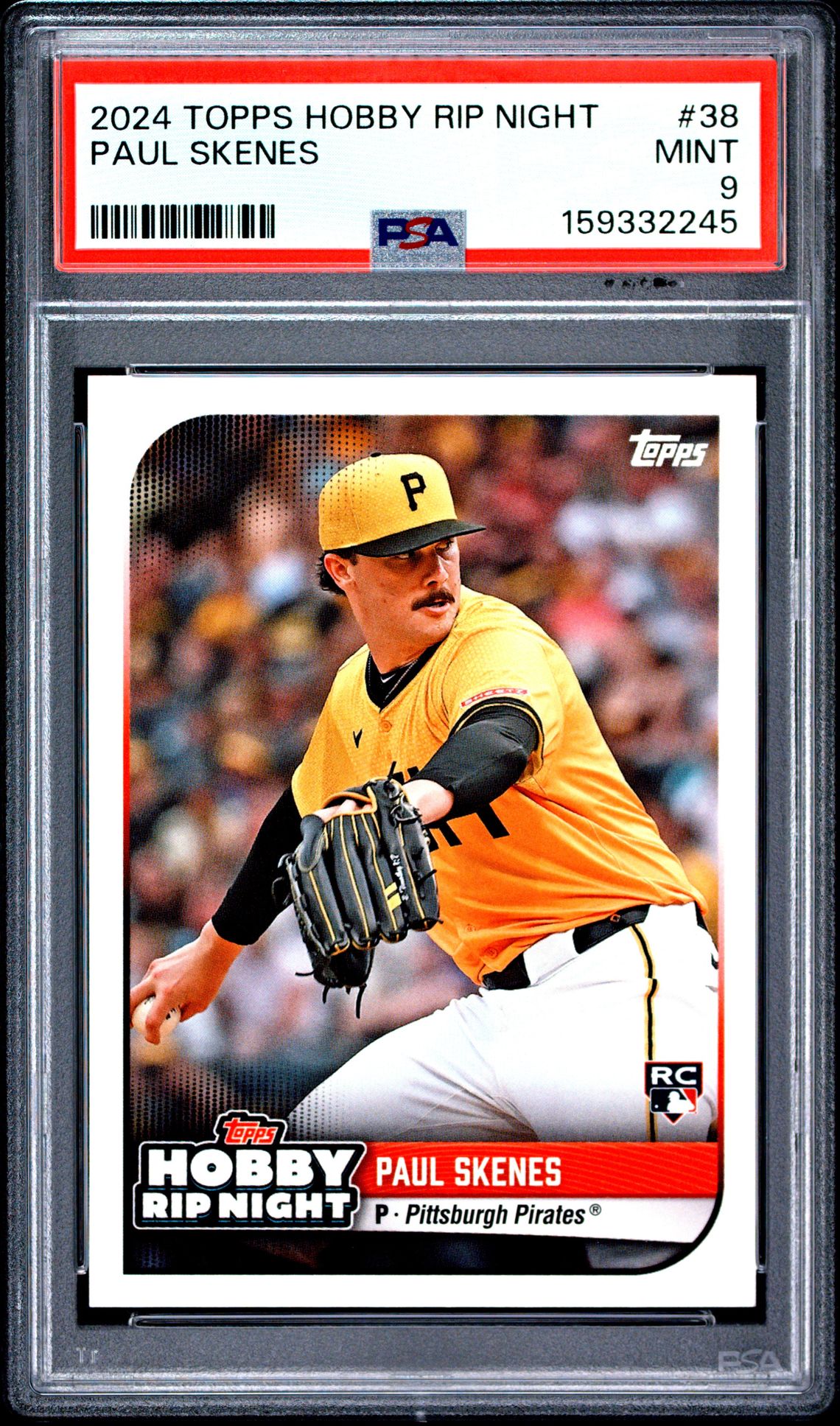 2024 Topps Hobby Rip Night Paul Skenes #38 Mint 9 front
