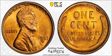 1953-D 1C MS66RD
