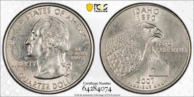 2007-D 25C Idaho AU58