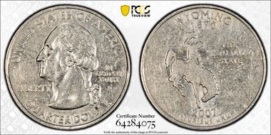 2007-P 25C Wyoming AU55